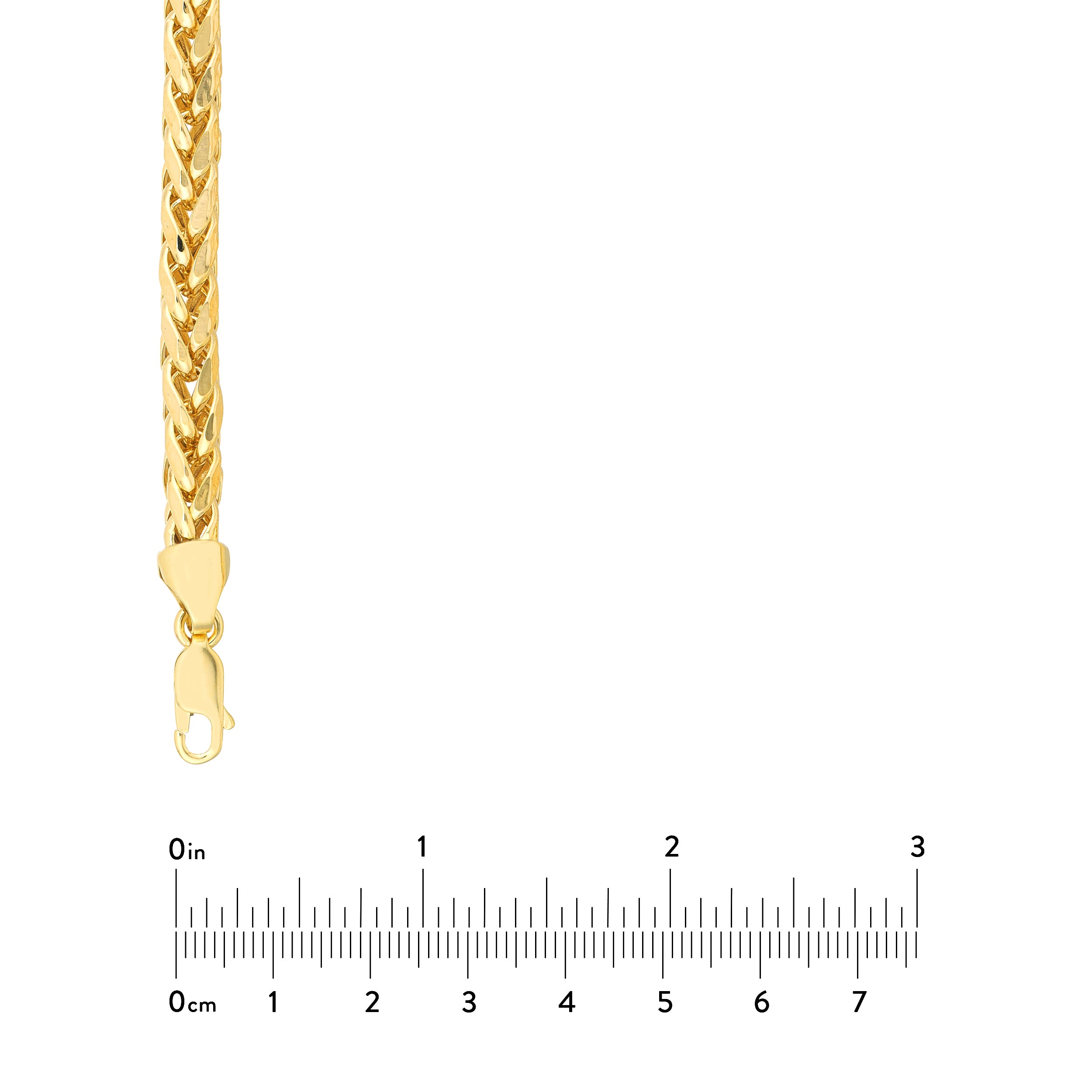 5.3mm D/C Light Wheat Chain with Lobster Lock
