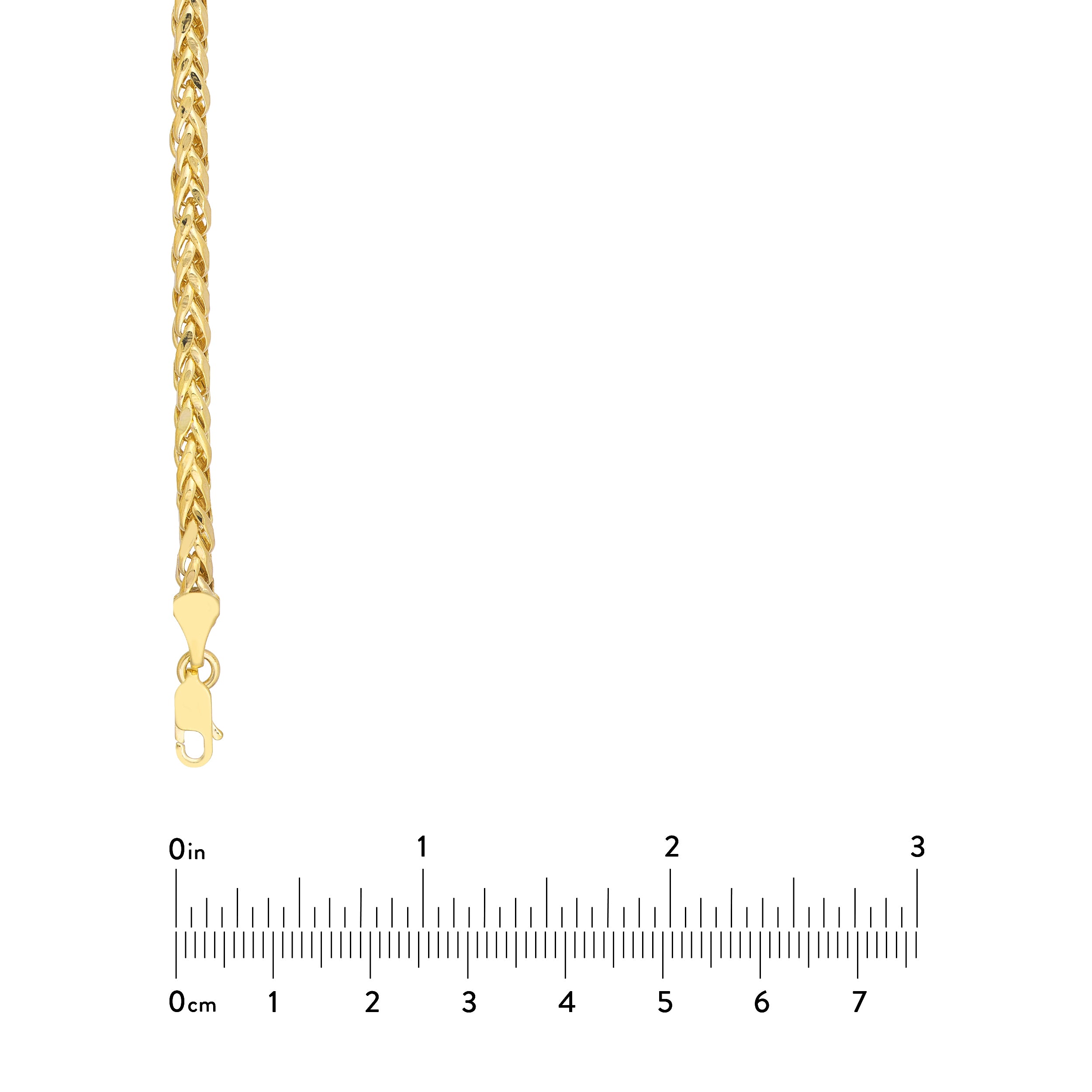 4.50mm Hollow D/C Wheat Chain 120 w/Lobster lock End Caps