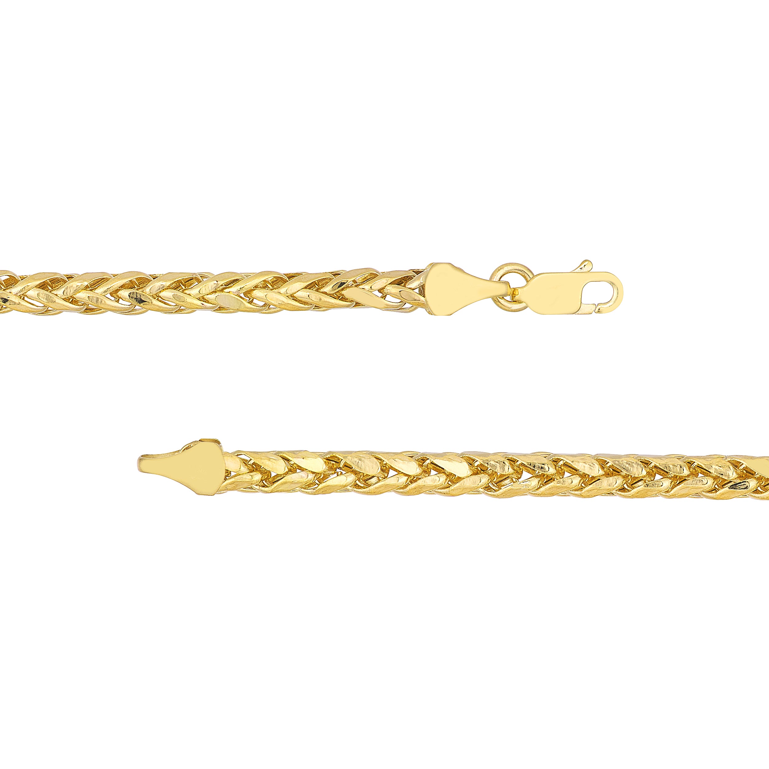 4.50mm Hollow D/C Wheat Chain 120 w/Lobster lock End Caps