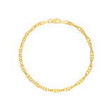Textured Double Cable Chain Bracelet