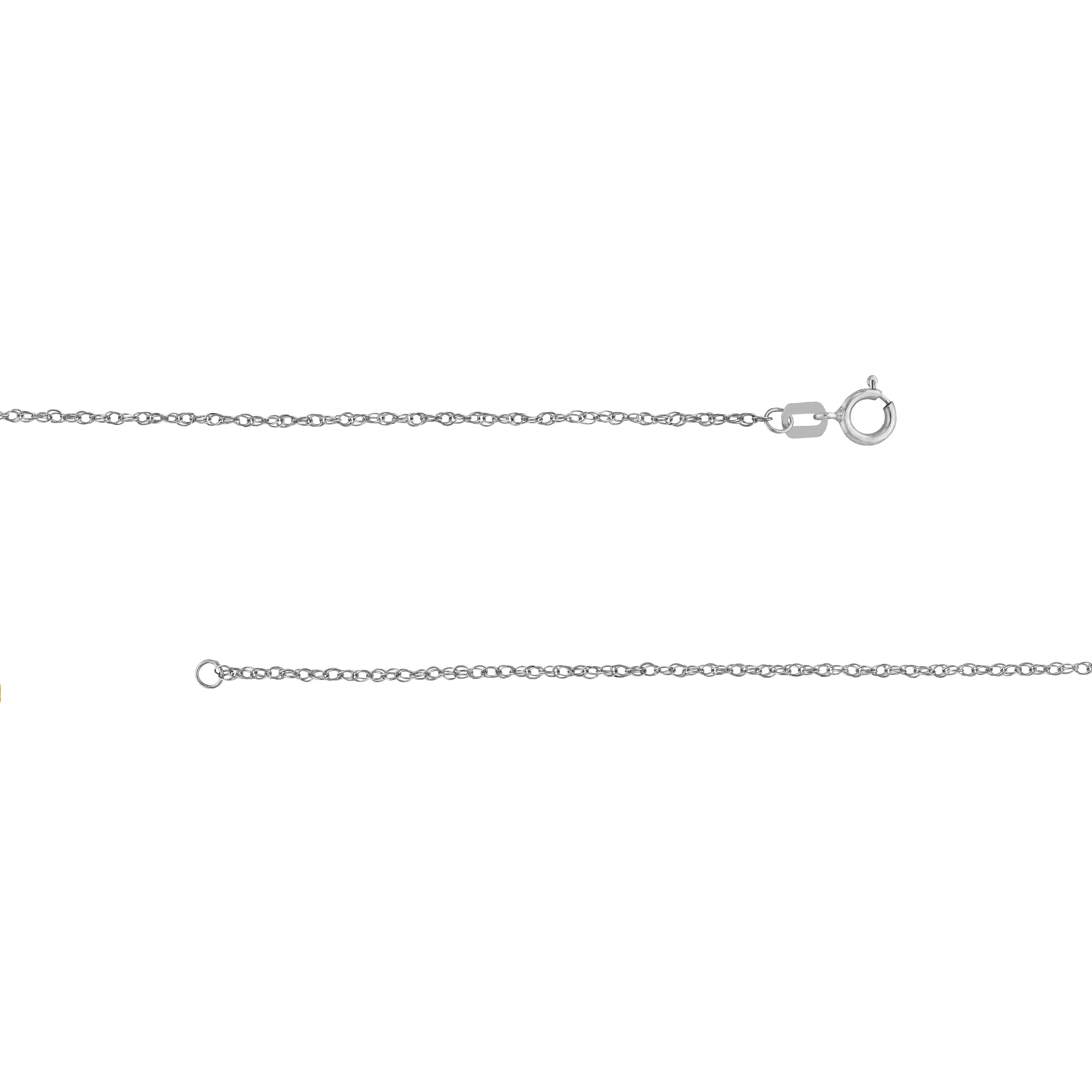 Sterling Silver 1.2mm Pendant Rope Chain