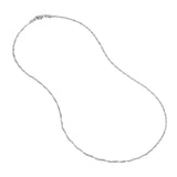 Sterling Silver 1.4mm Singapore Chain