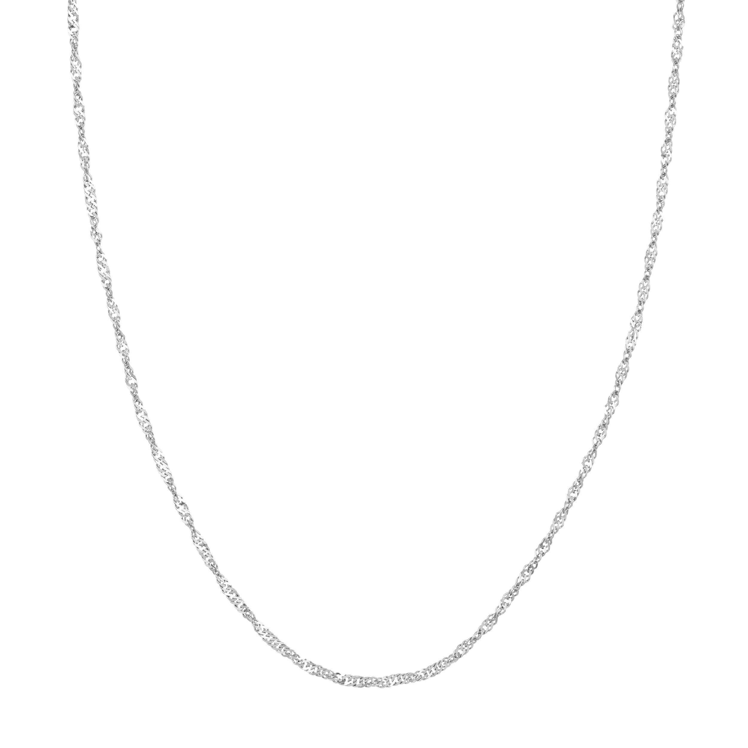 Sterling Silver 2.2mm Singapore Chain