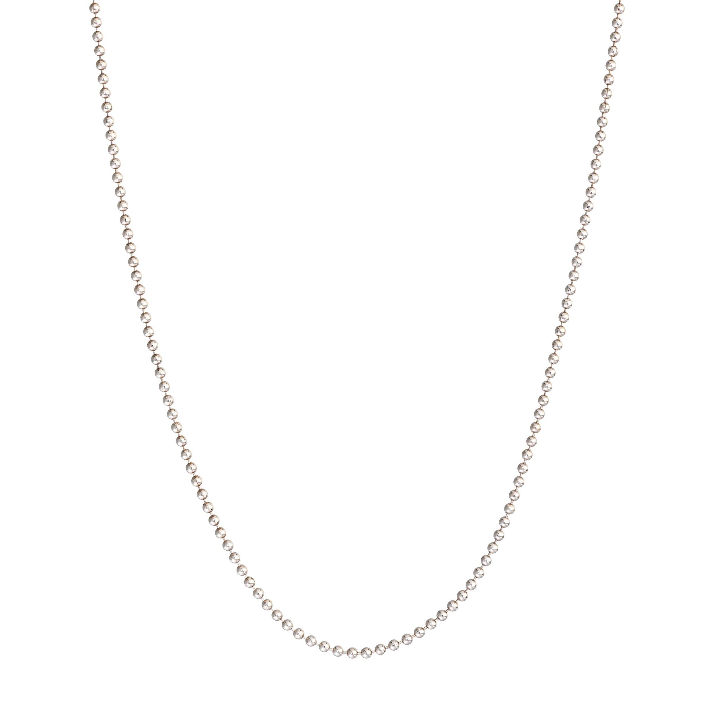 Sterling Silver 1mm Bead Chain