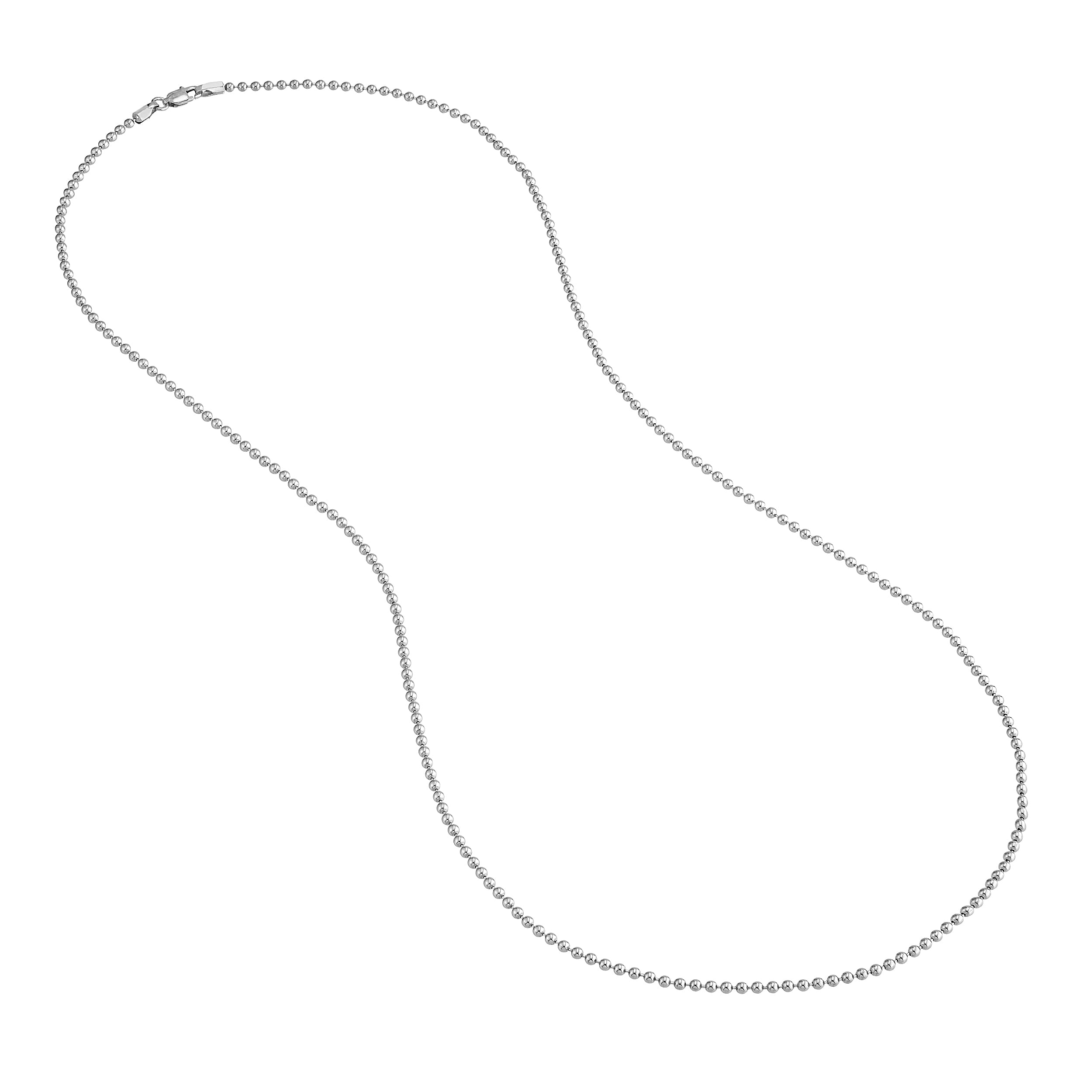 Sterling Silver 2mm Bead Chain