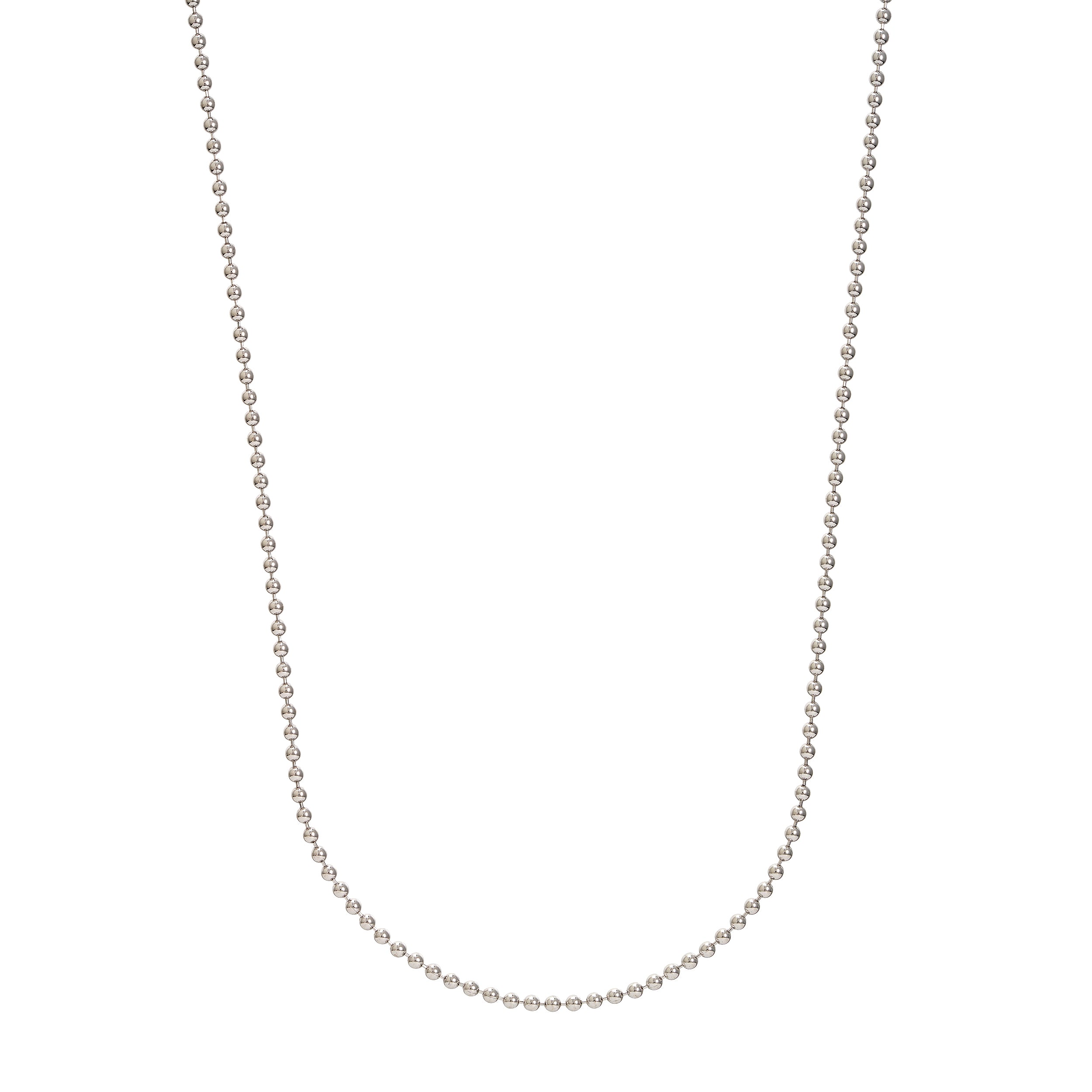 Sterling Silver 2mm Bead Chain