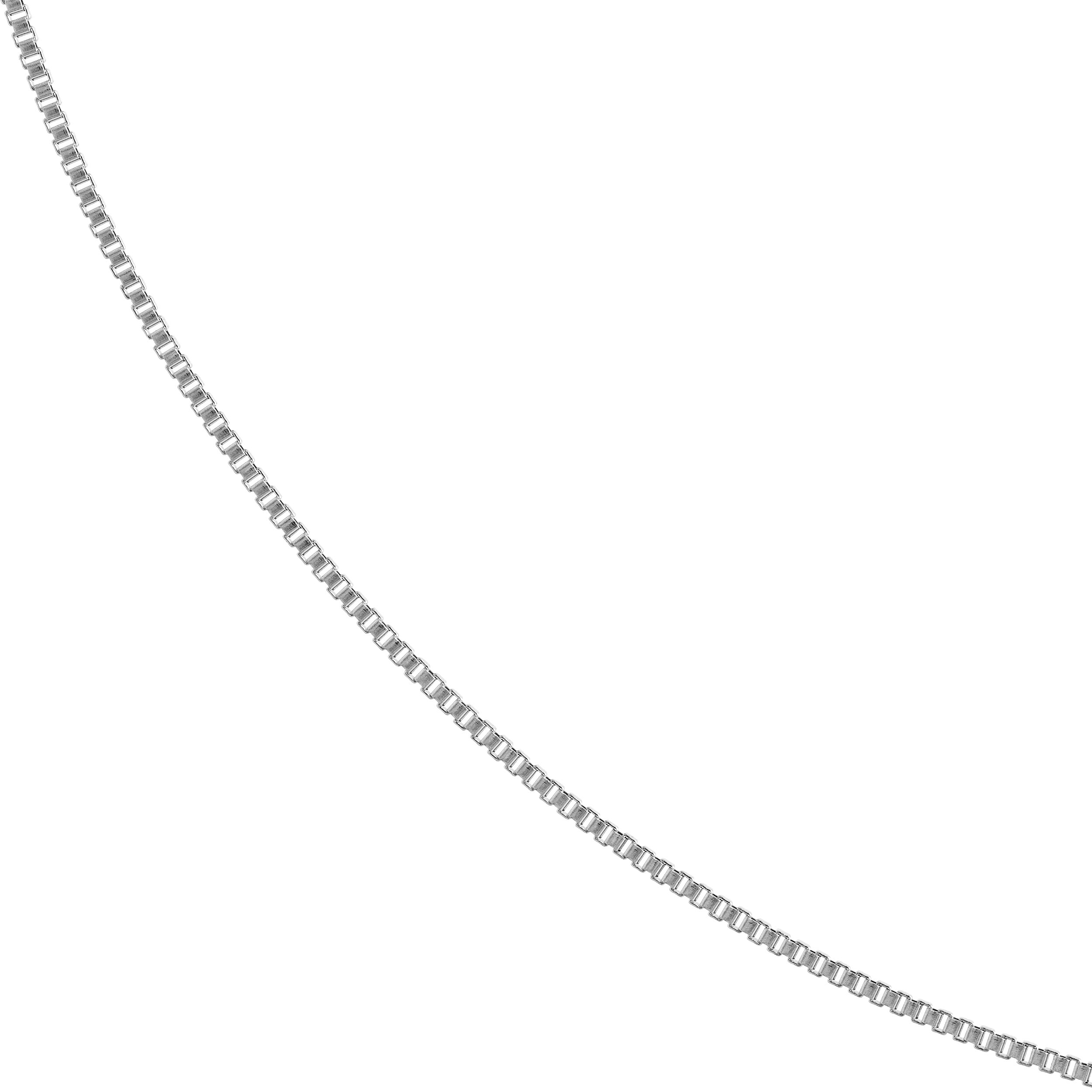 Sterling Silver 0.66mm Box Chain with Lobster Lock