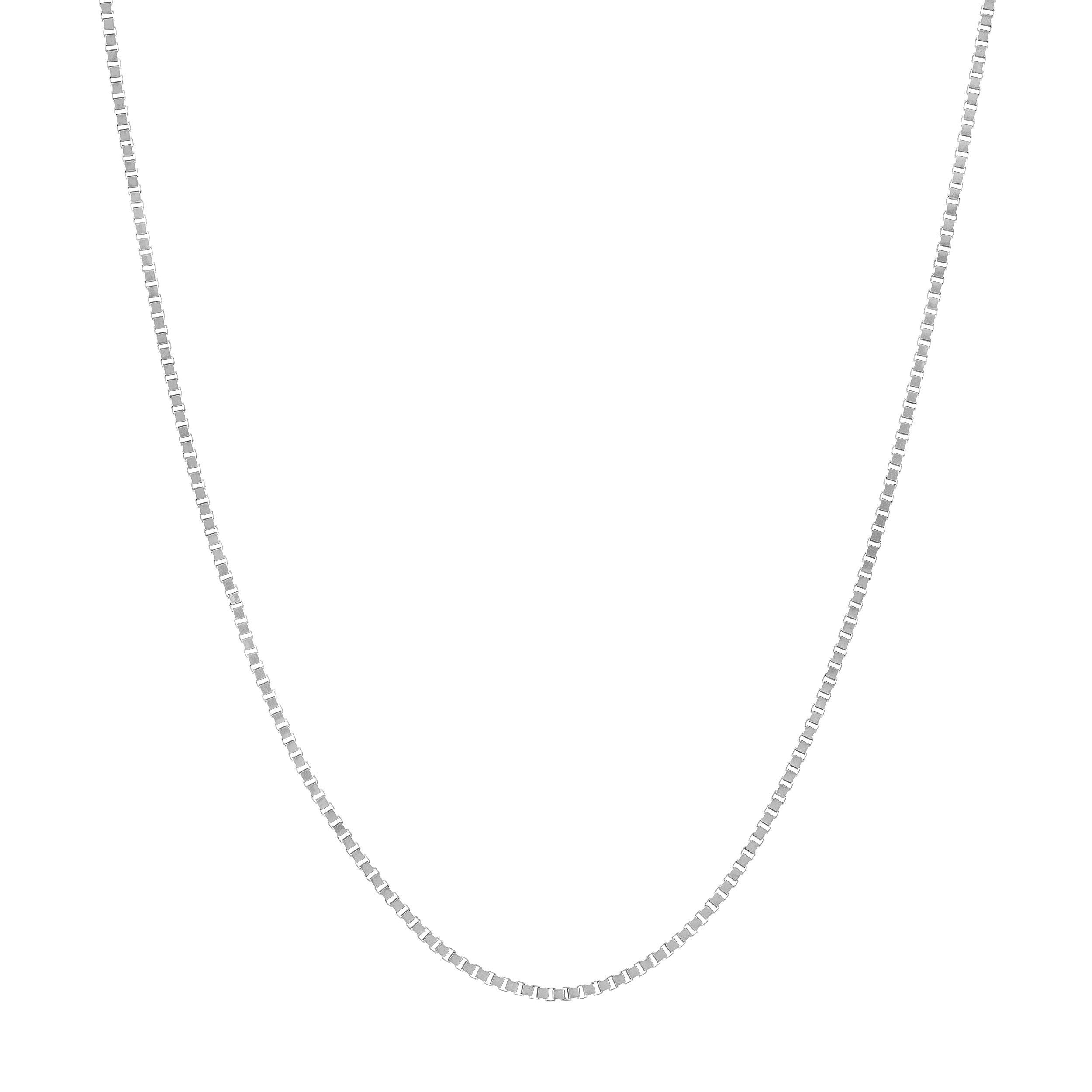 Sterling Silver 0.8mm Box Chain with Lobster Lock