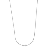 Sterling Silver 1.2mm Box Chain with Lobster Lock