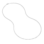 Sterling Silver 1.2mm Box Chain with Lobster Lock