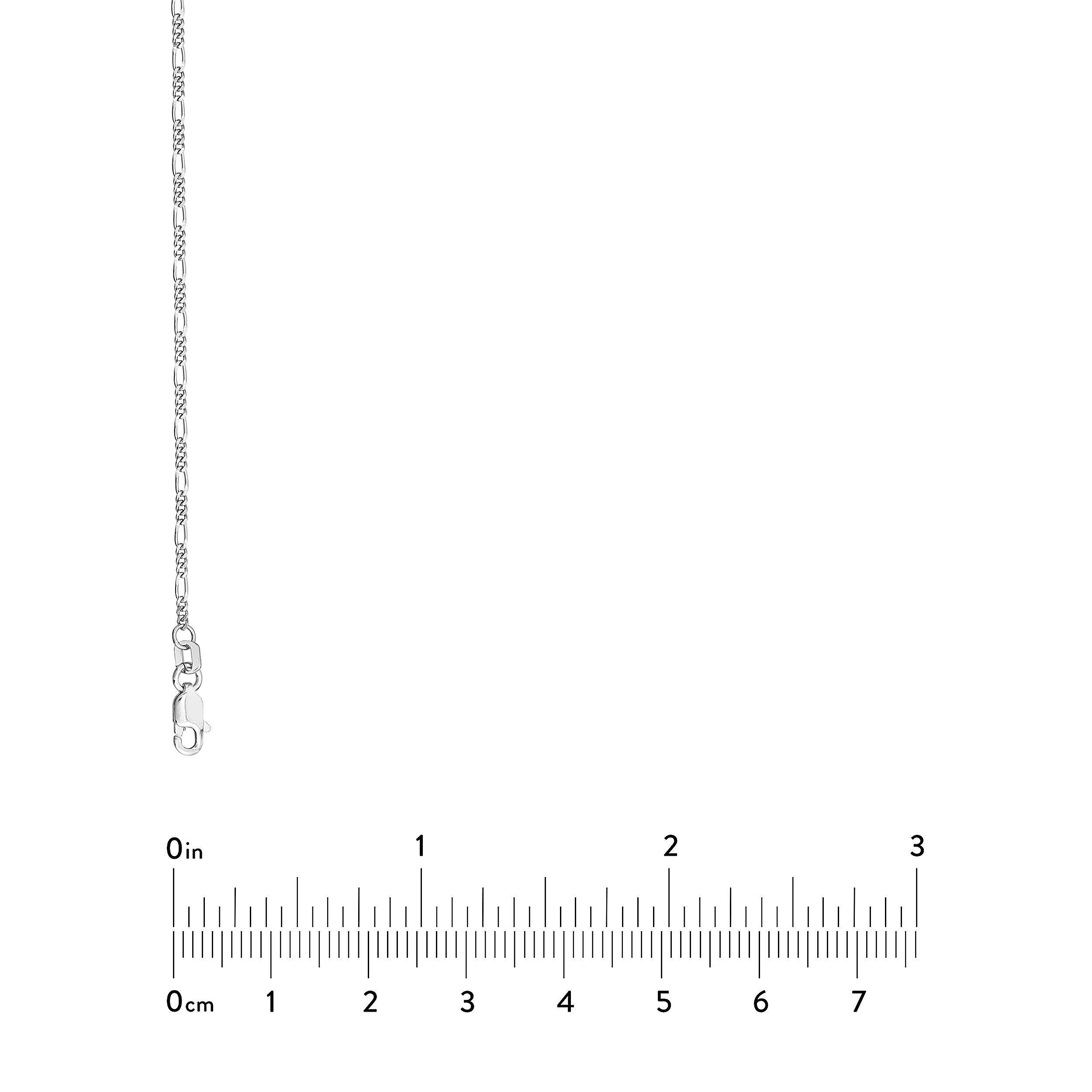 Sterling Silver 1.5mm Figaro Chain with Lobster Lock