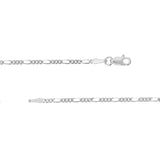 Sterling Silver 1.9mm Figaro Chain with Lobster Lock