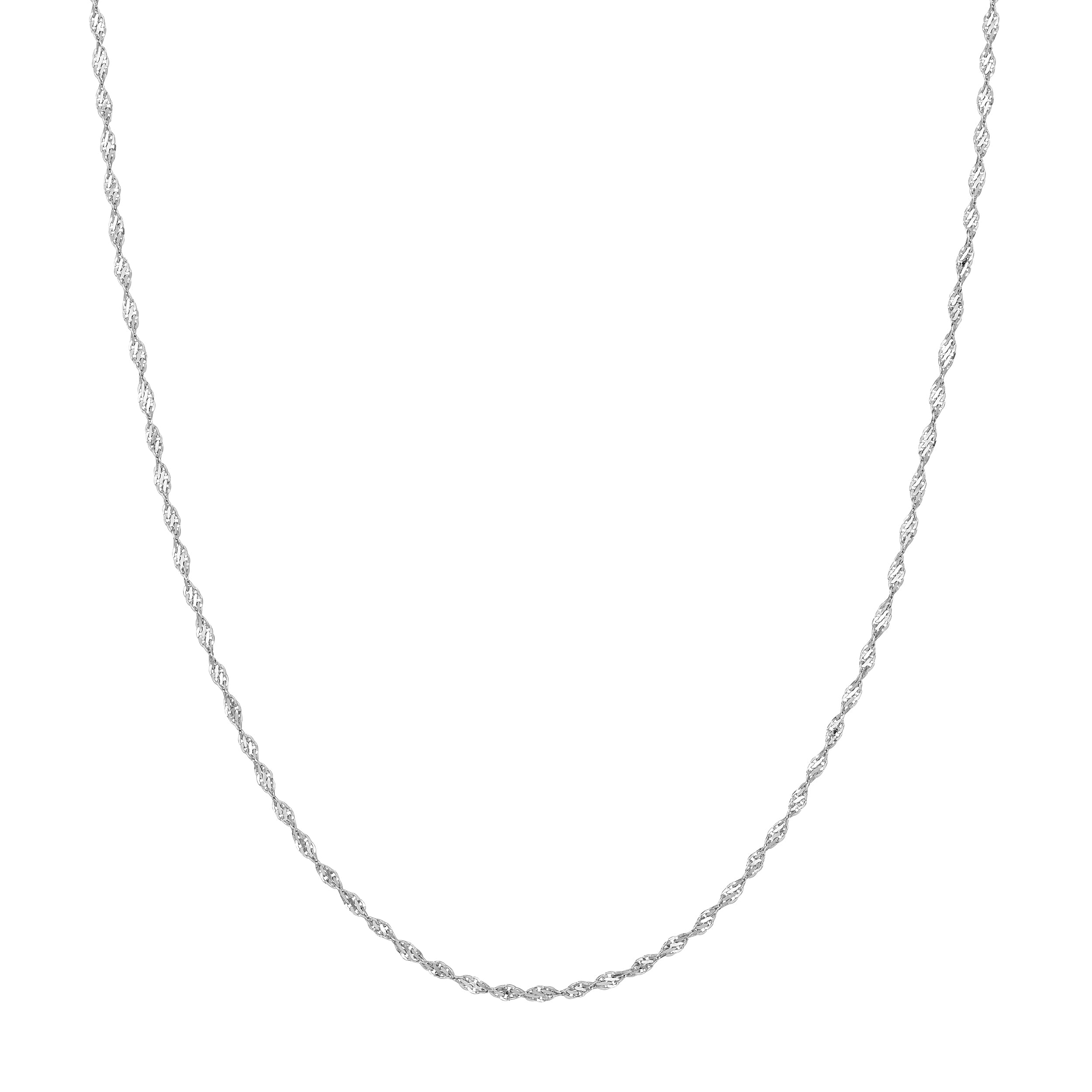 Sterling Silver 2.1mm Dorica Chain with Lobster Lock