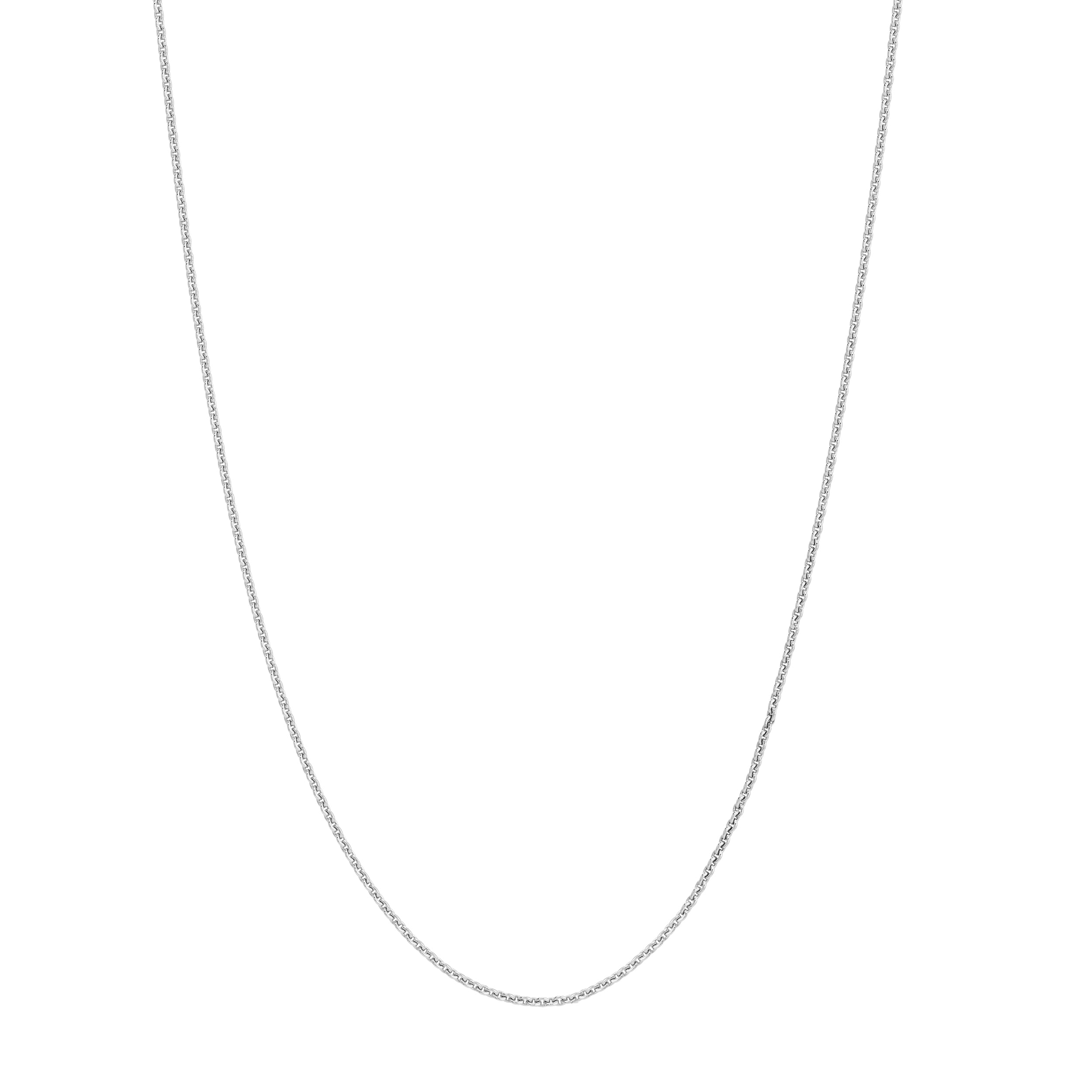 Sterling Silver 0.9mm Cable Chain with Spring Ring