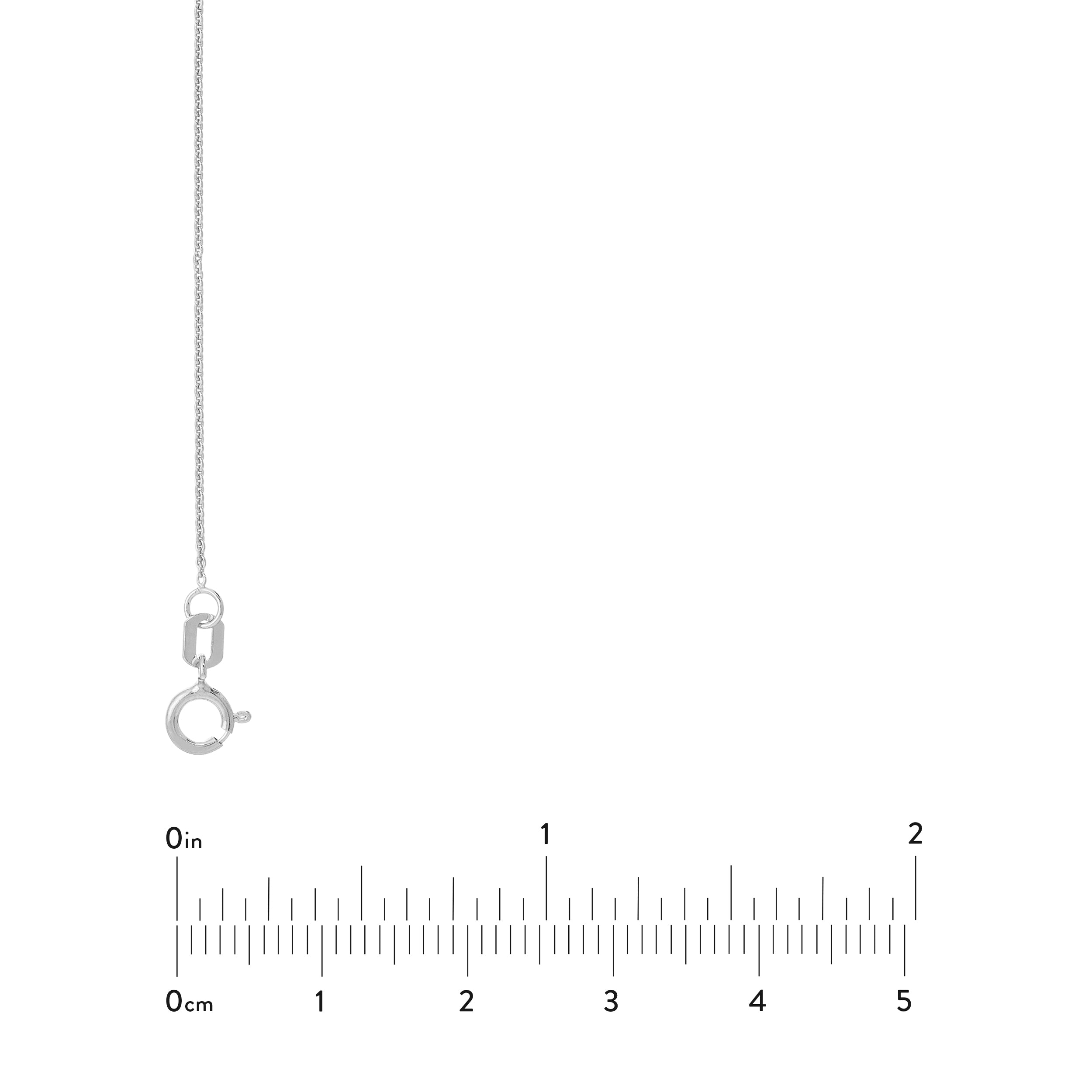 Sterling Silver 0.9mm Cable Chain with Spring Ring