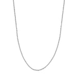 Sterling Silver 1.25mm D/C Cable Chain with Lobster Lock