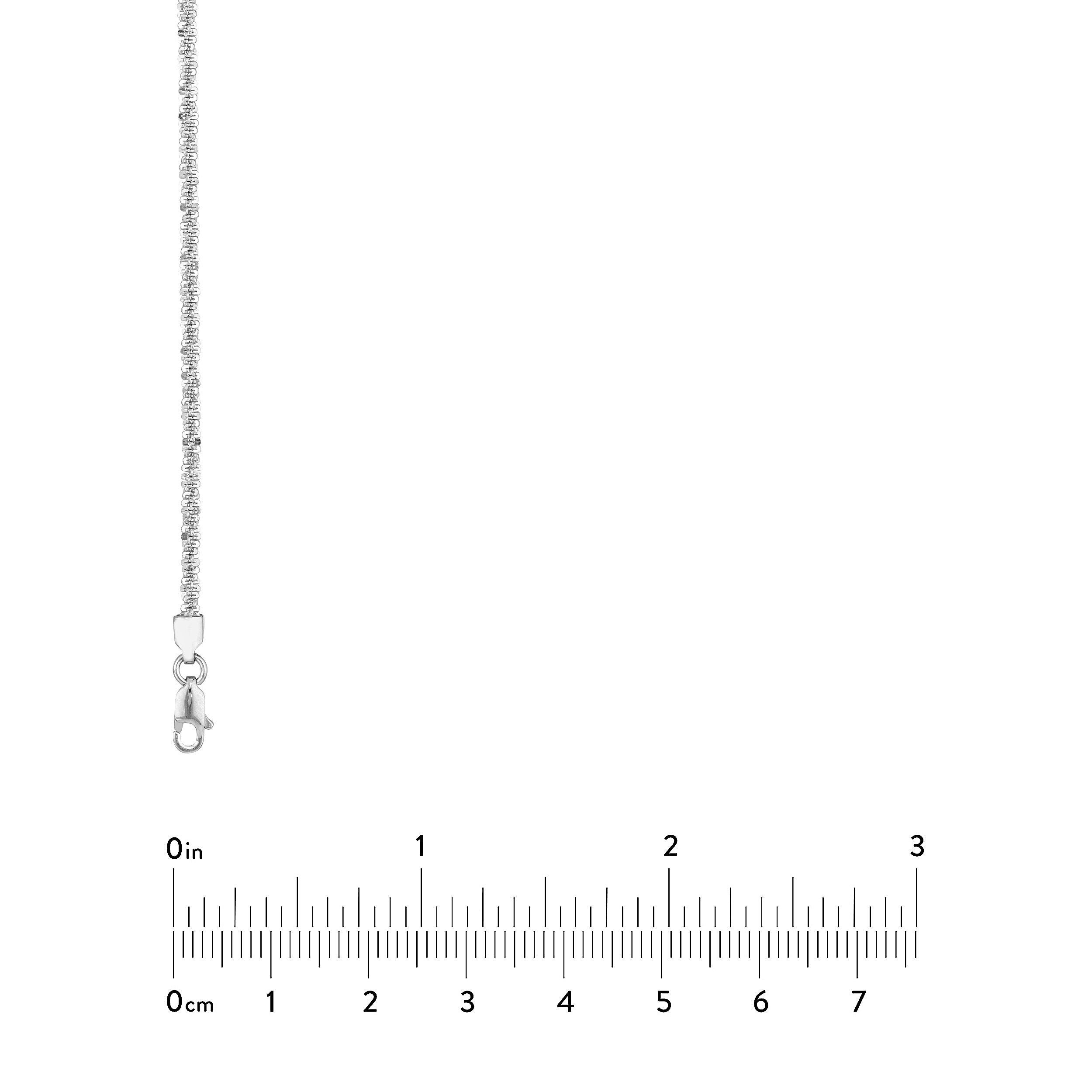 Sterling Silver 2.25mm Sparkle Chain with Lobster Lock