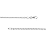 Sterling Silver 2.25mm Wheat Chain with Lobster Lock