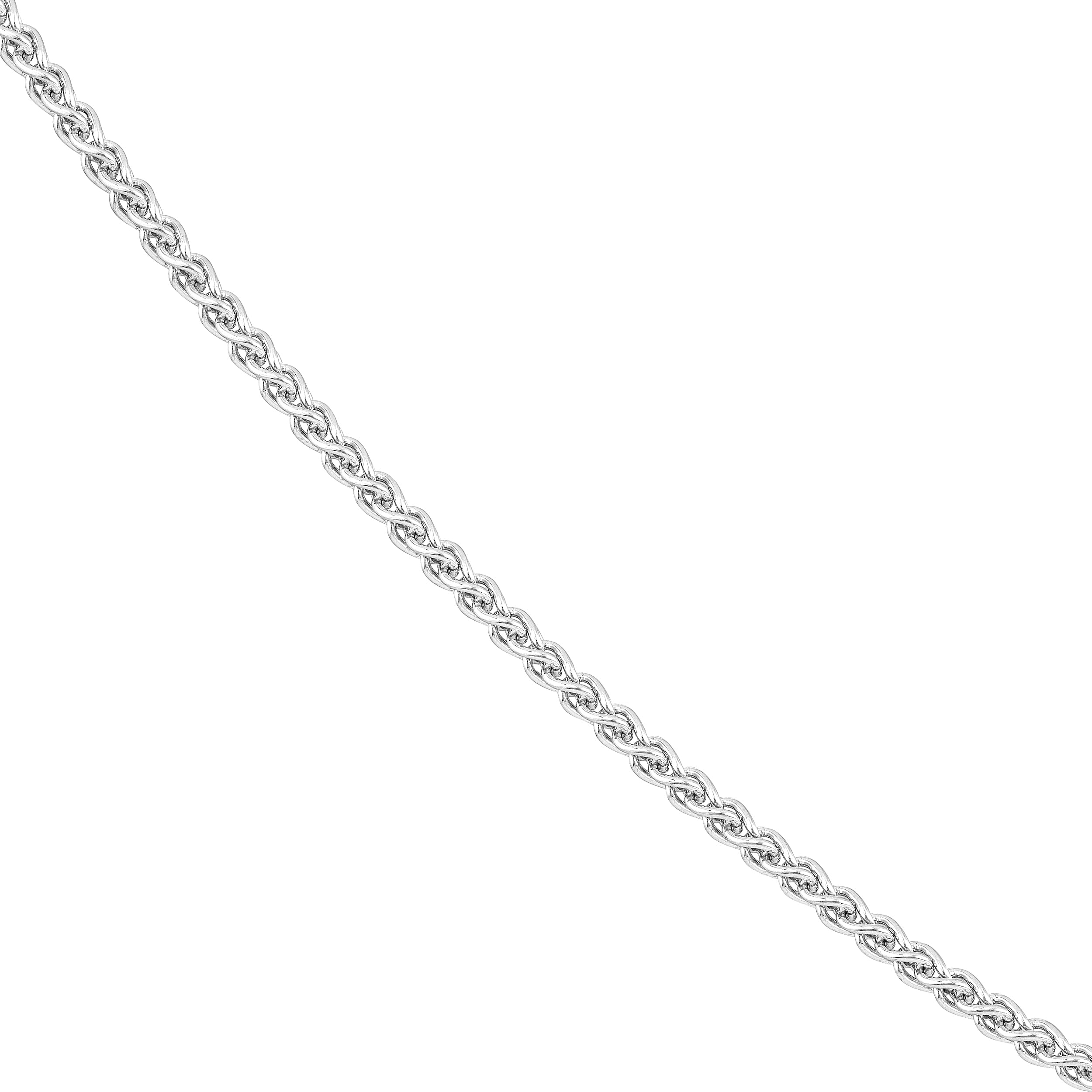 Sterling Silver 2.25mm Wheat Chain with Lobster Lock