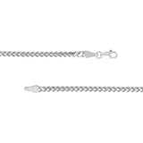 Sterling Silver 2.5mm Franco Chain with Lobster Lock