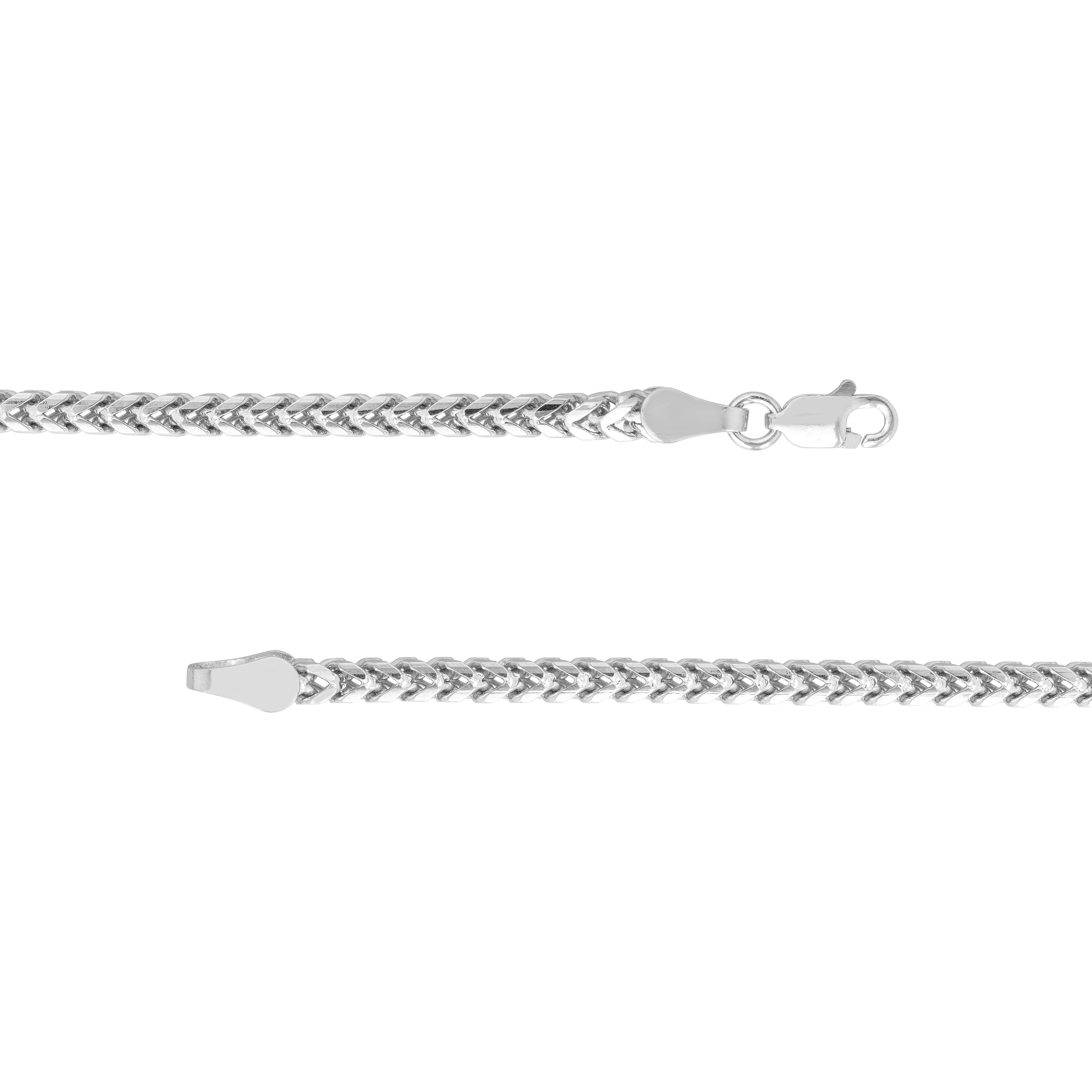 Sterling Silver 2.5mm Franco Chain with Lobster Lock