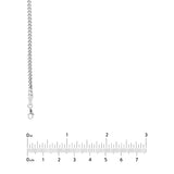 Sterling Silver 2.5mm Franco Chain with Lobster Lock