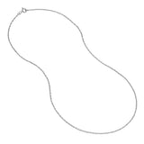 Sterling Silver 1.35mm Pendant Rope Chain