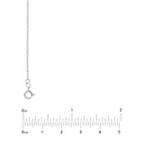 Sterling Silver 1.35mm Pendant Rope Chain