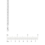 Sterling Silver 5.2mm Light Curb Chain with Lobster Lock