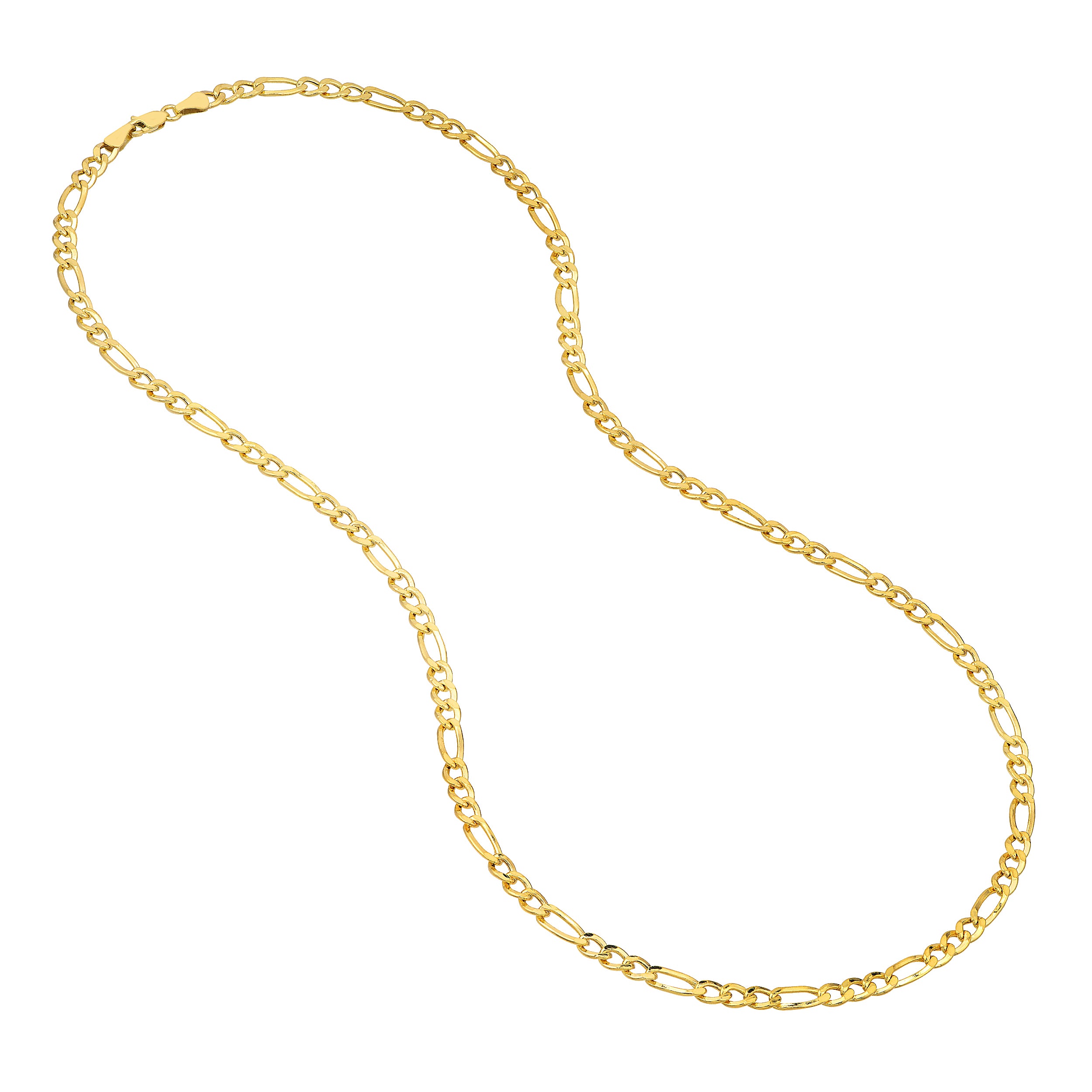 4.90mm Hollow Cuban Figaro Chain