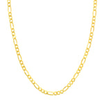 4.90mm Hollow Cuban Figaro Chain