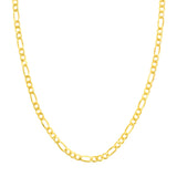 4.90mm Hollow Cuban Figaro Chain