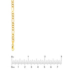 4.90mm Hollow Cuban Figaro Chain