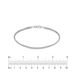2 Row Hollow Wheat Chain Bracelet