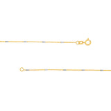 0.95mm Two-Tone Barrel Saturn Chain