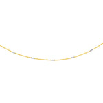 0.95mm Two-Tone Barrel Saturn Chain