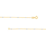 0.95mm Two-Tone Barrel Saturn Chain