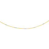 0.95mm Two-Tone Barrel Saturn Chain