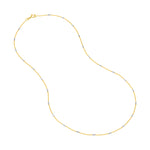 0.95mm Two-Tone Barrel Saturn Chain