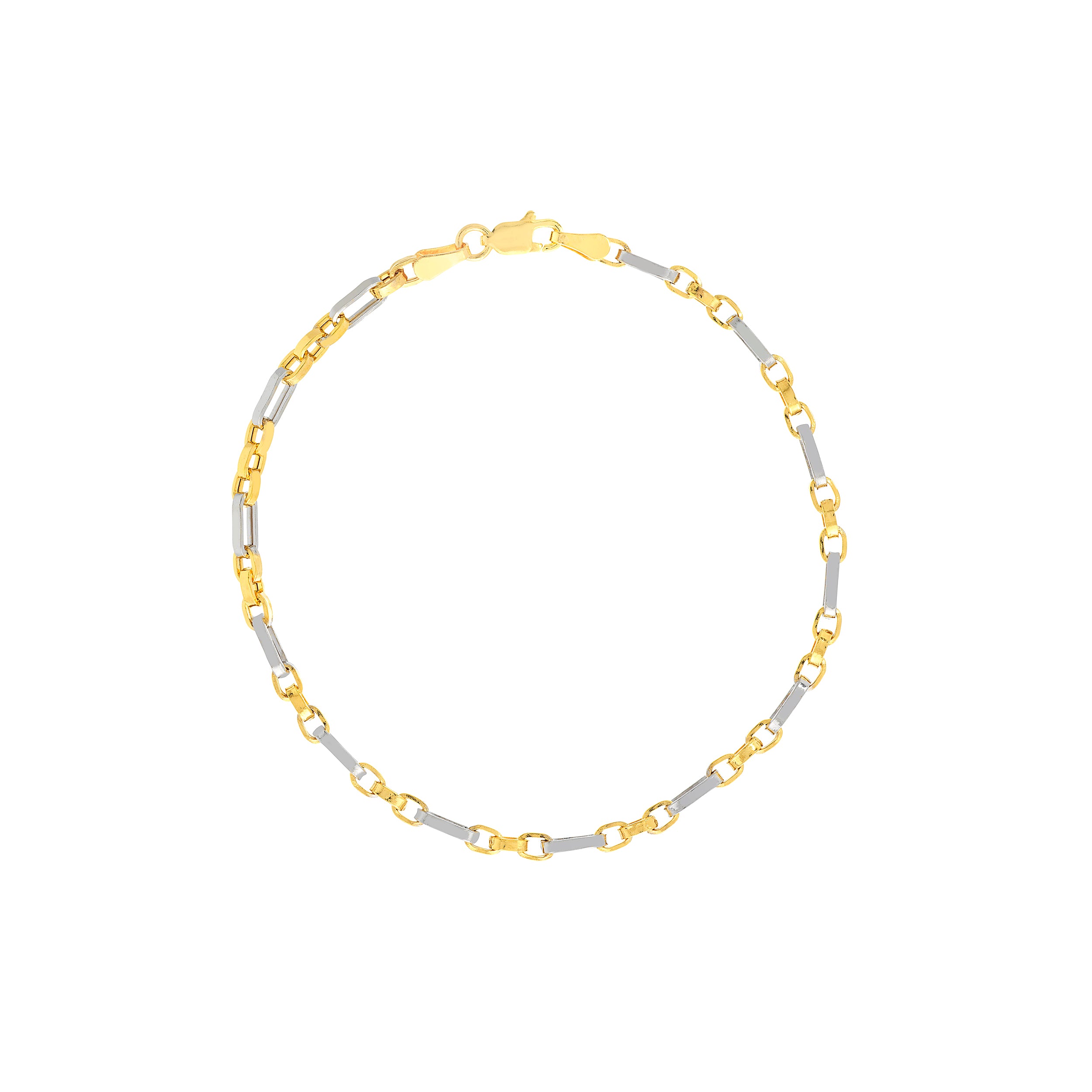 Two-Tone Hollow 3+1 Forzentina Chain