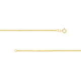 1.50mm Square Wheat Chain with Spring Ring
