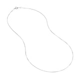 0.55mm Box Chain with Spring Ring and Q-Tag