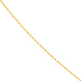 0.55mm Box Chain with Spring Ring and Q-Tag