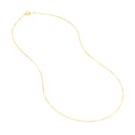 0.55mm Box Chain with Spring Ring and Q-Tag