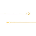 0.55mm Box Chain with Spring Ring and Q-Tag