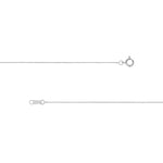 0.55mm Box Chain with Spring Ring and Q-Tag