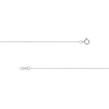 0.55mm Box Chain with Spring Ring and Q-Tag