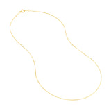 0.55mm Box Chain with Spring Ring and Q-Tag