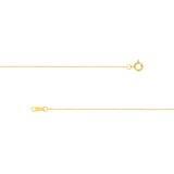0.55mm Box Chain with Spring Ring and Q-Tag