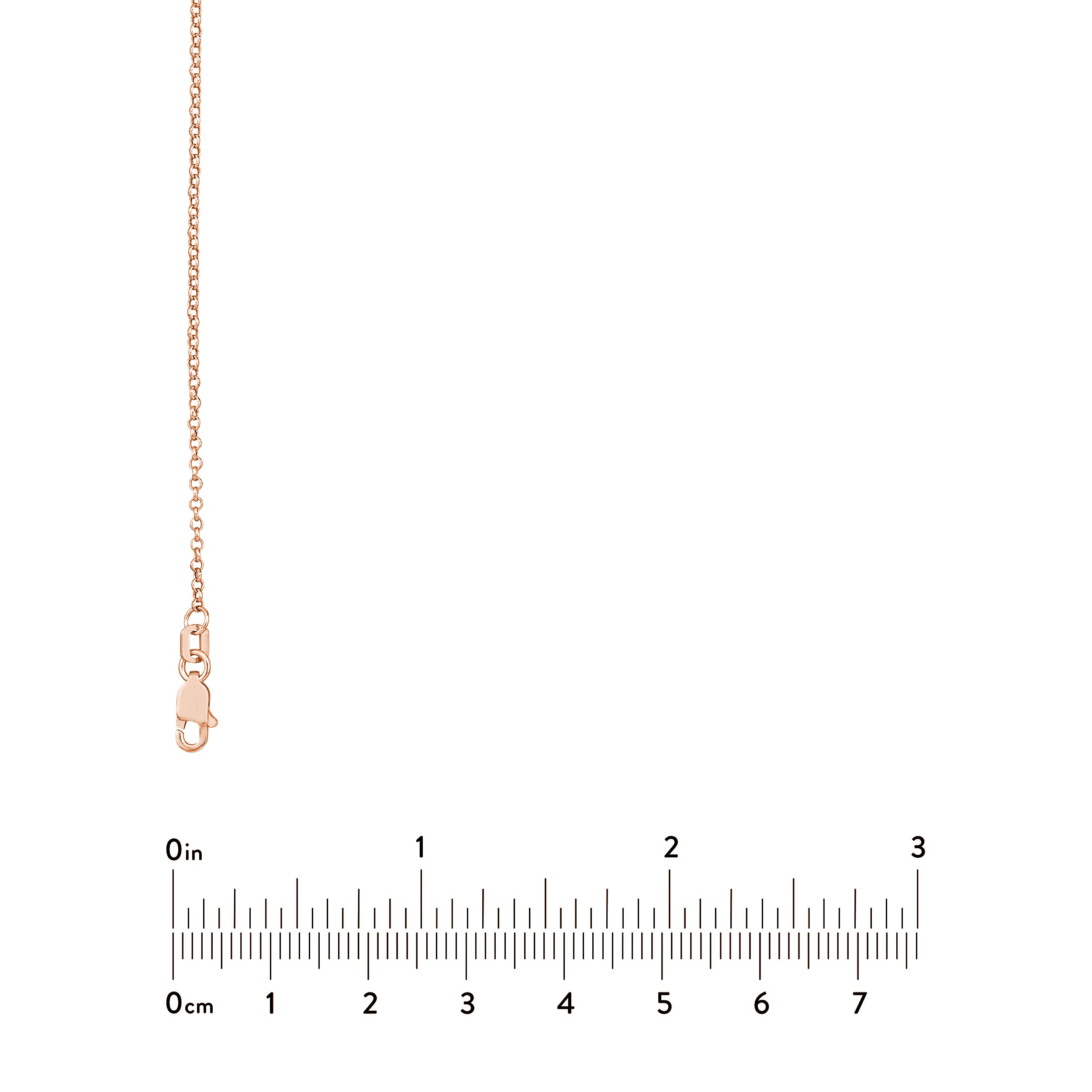 1.5mm Rolo Chain with Lobster Lock